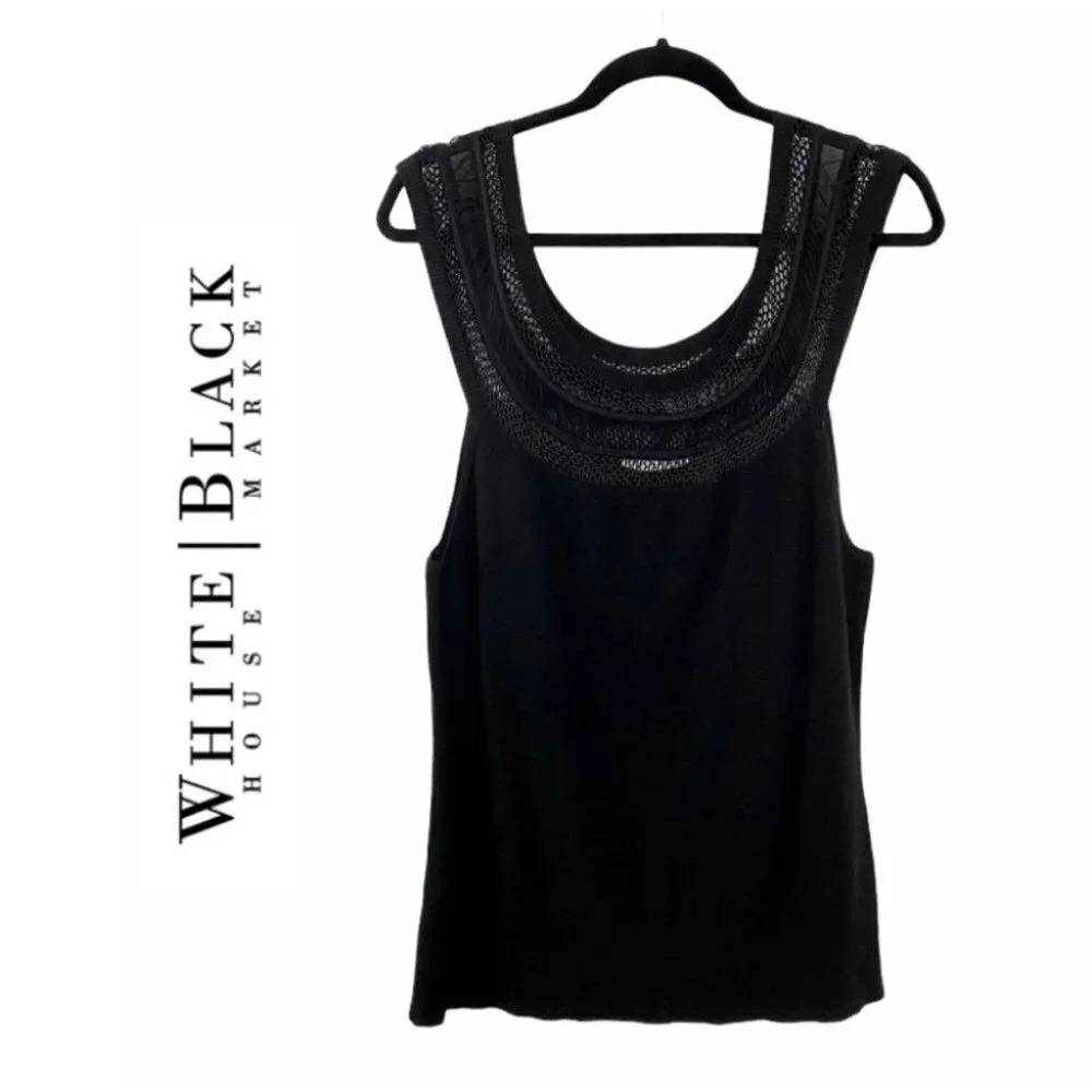 WHBM White House Black Market Sleeveless Knit Top